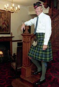 Göran Zachrisson i Skottland 1991. En av föreningens grundare, f.d. ordföranden och numera hedersmedlemmen ger nu namn åt tävlingen "Zachrissons Pokal".  Foto Jan Collsiö