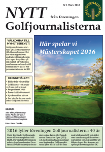 om Skaftö - Årets Golfklubb, minnen från 2014-15, boken "Golfilicious" samt årets program.